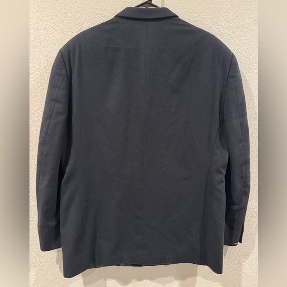 Jack Victor Montreal Wool Cashmere Blend Dark Navy Blue Double Button Blazer 44 - Picture 8 of 16